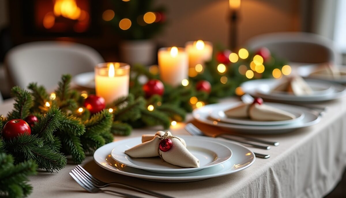 Des astuces pour une table de Noël chic et abordable